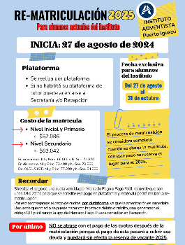 Rematriculación 2025