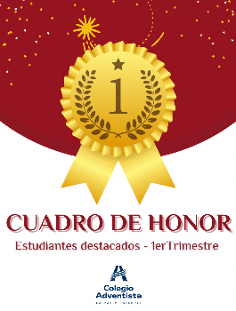CUADRO DE HONOR 1er Trimestre