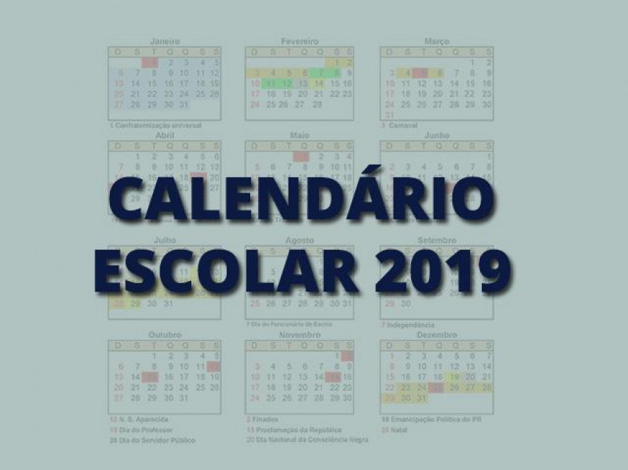Calendário Escolar 2019