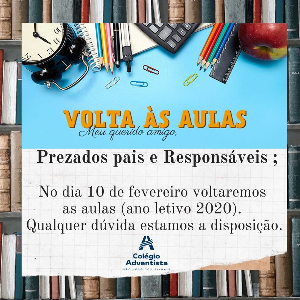 Volta às aulas CASJP !