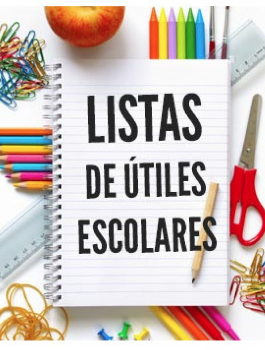 Lista de útiles año escolar 2026