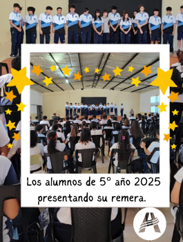 Presentación de los alumnos de 5° año