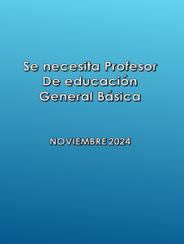 Se necesita profesor