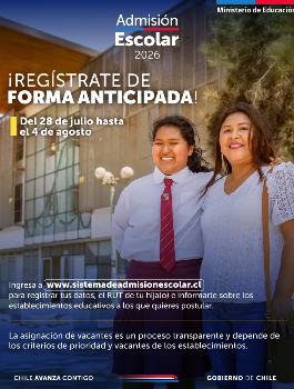 Admisión 2026