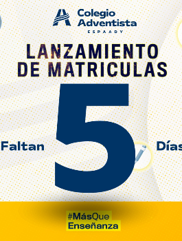 ¡Solo faltan 5 días! Lanzamiento de matriculas