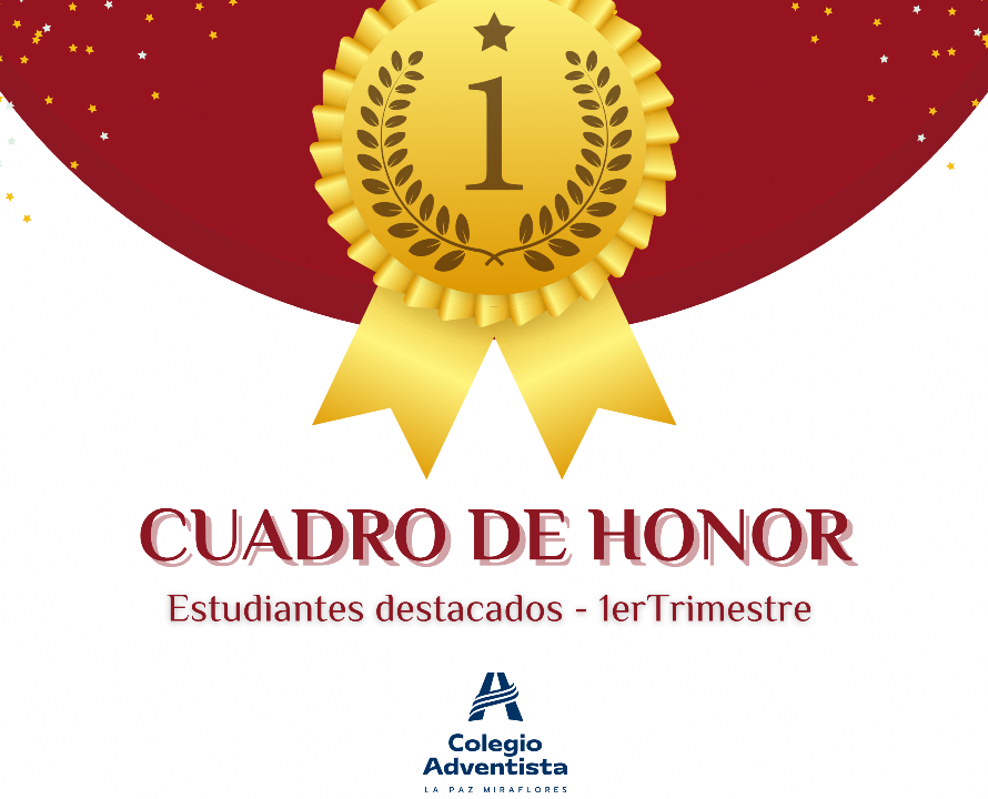 CUADRO DE HONOR 1er Trimestre