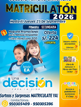 MATRÍCULAS 2026