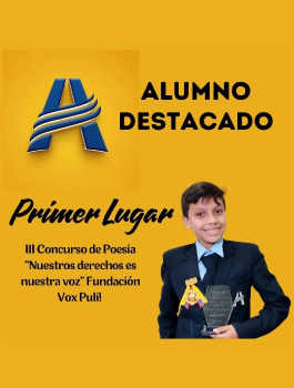 Primer lugar en el III Concurso de Poesía