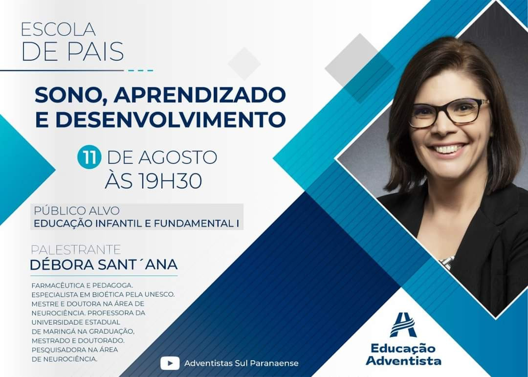 Escola de Pais muito especial, com a palestrante Débora