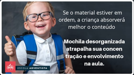 A IMPORTÂNCIA DA ORGANIZAÇÃO DA MOCHILA