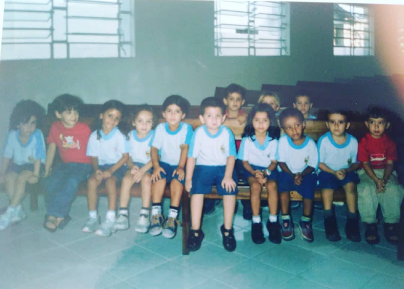 Uma turma em uma ação na Igreja Central